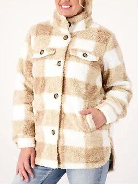 Koolaburra by UGG Sherpa Shacket with Removable Hood